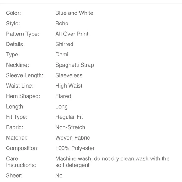 Amalfi Print Cami Blue white Vacation Dress new - Picture 4 of 4